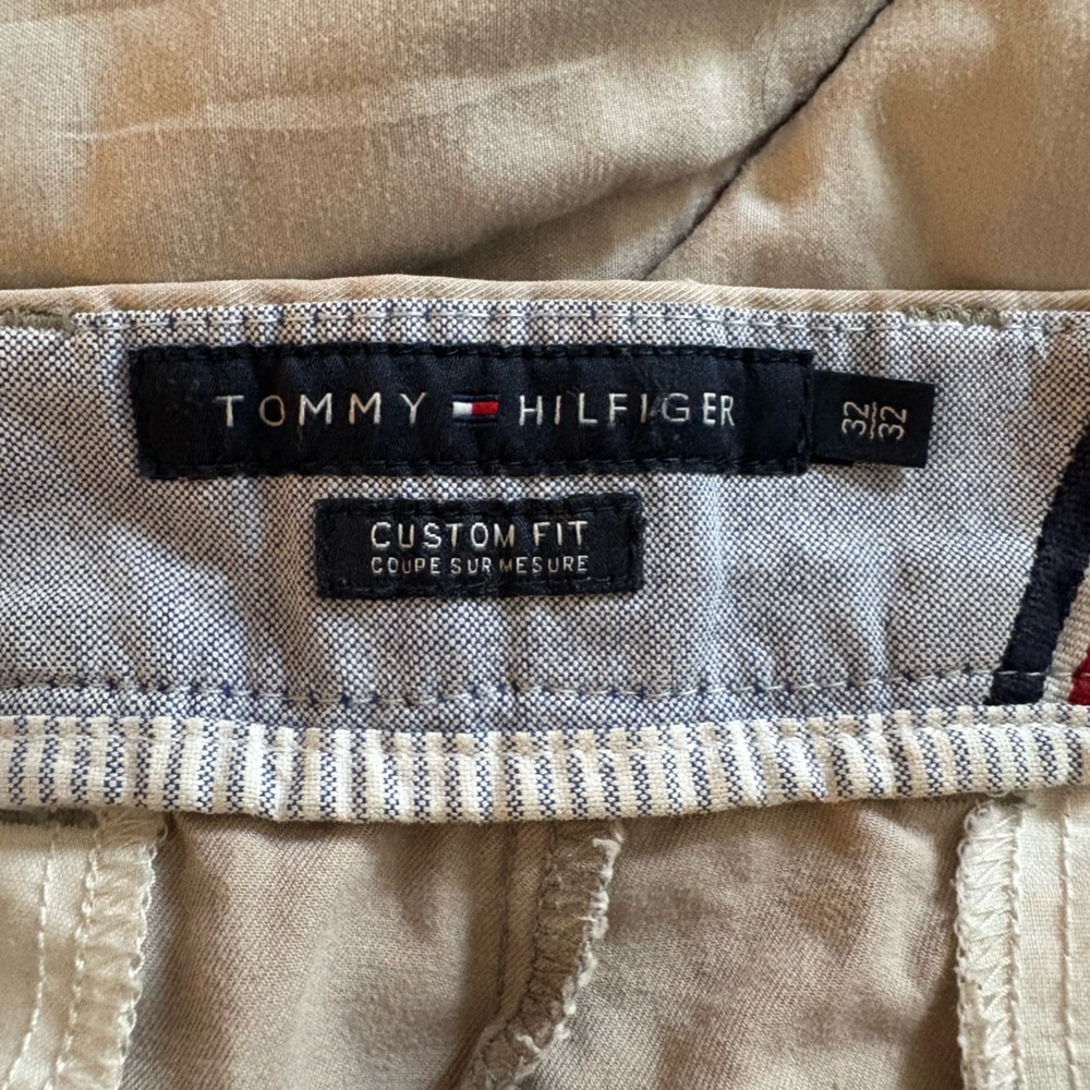 Tommy Hilfiger Beige Custom Fit Trousers